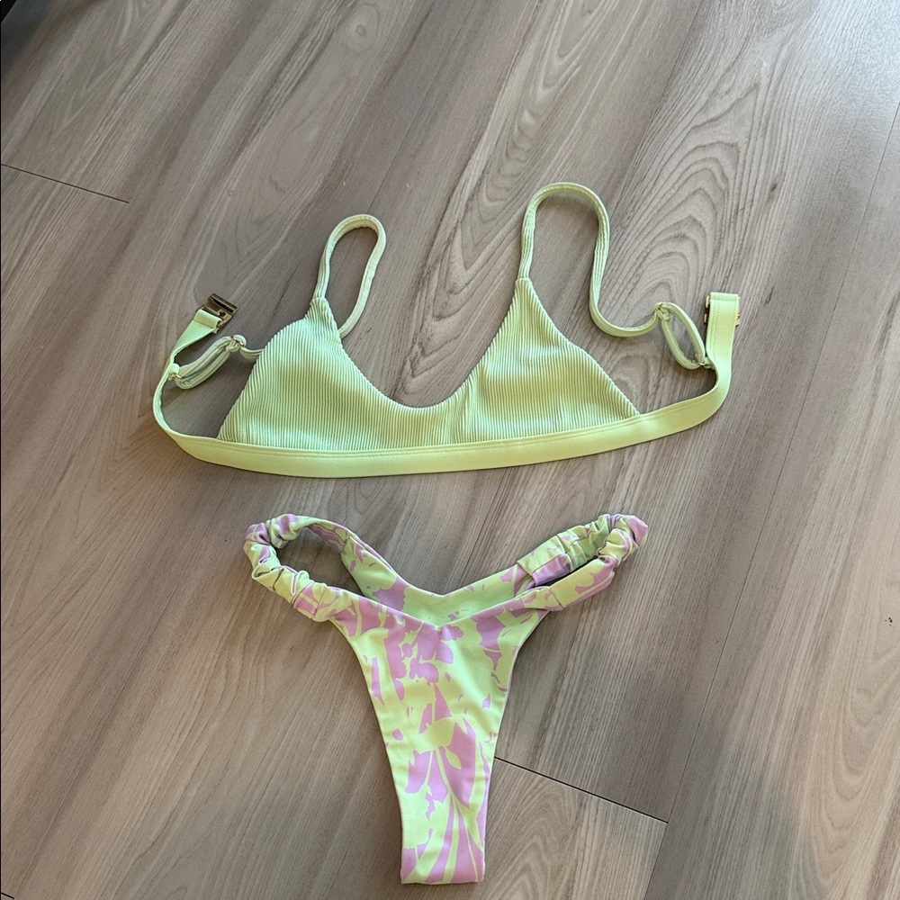 Kulani Kinis Lime and Pink Bikini